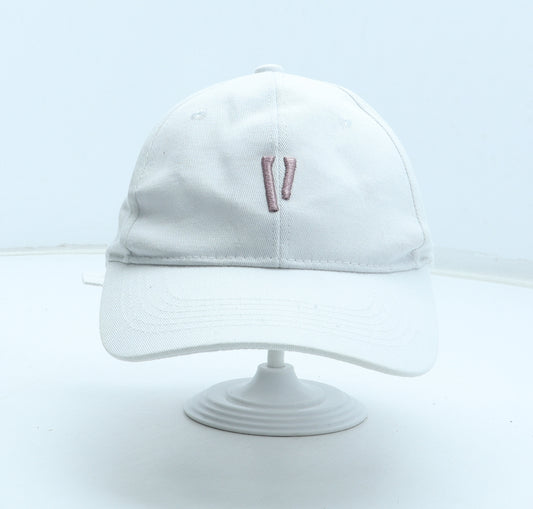 Preworn Womens White Polyester Snapback Size Adjustable