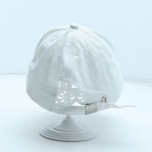 Preworn Womens White Polyester Snapback Size Adjustable