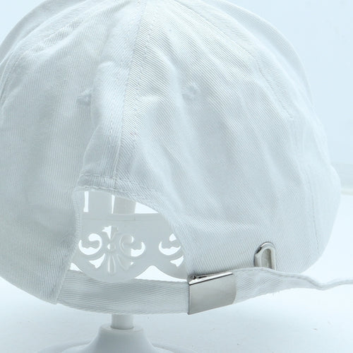 Preworn Womens White Polyester Snapback Size Adjustable