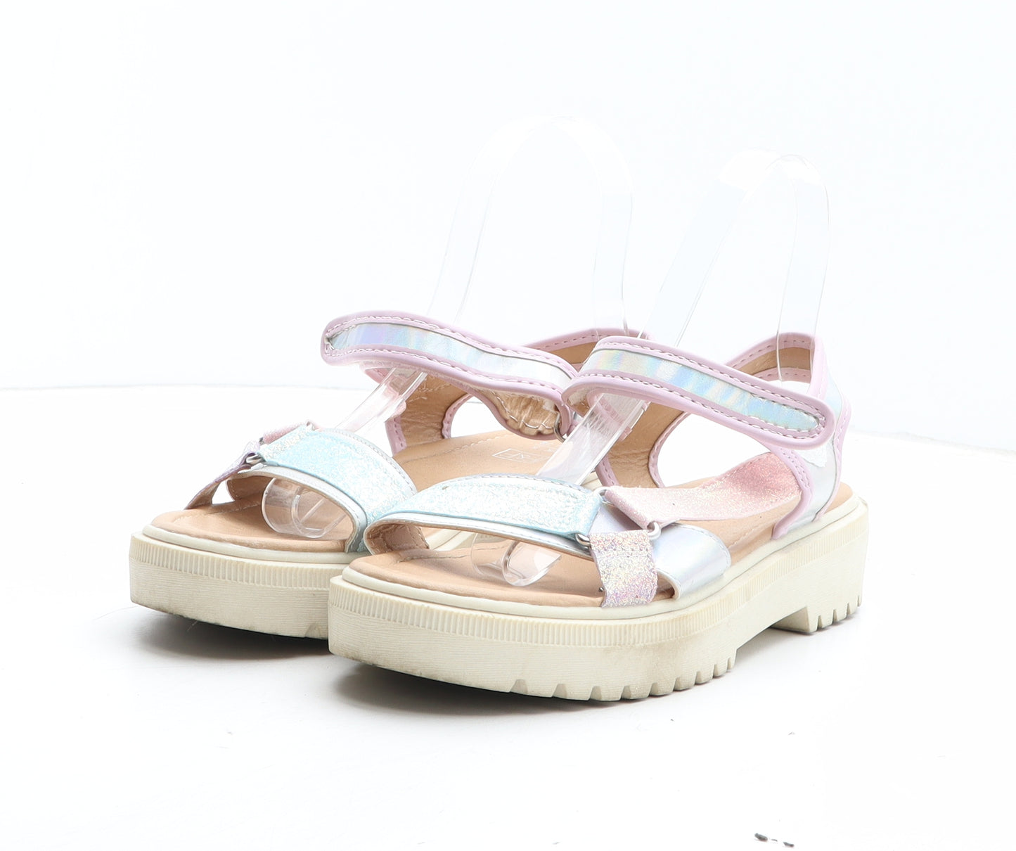 F&F Girls Multicoloured Synthetic Slingback Sandal UK 5