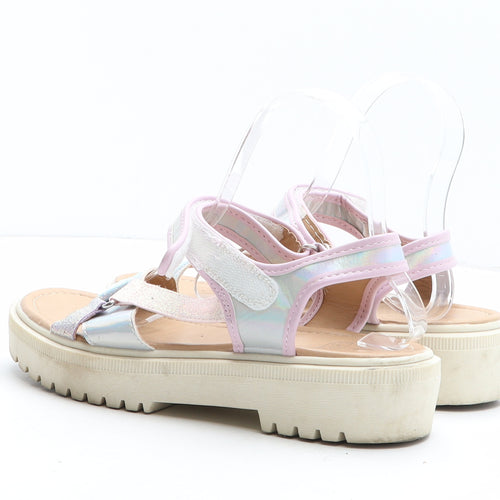 F&F Girls Multicoloured Synthetic Slingback Sandal UK 5
