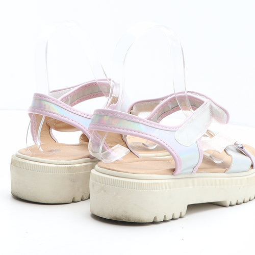 F&F Girls Multicoloured Synthetic Slingback Sandal UK 5