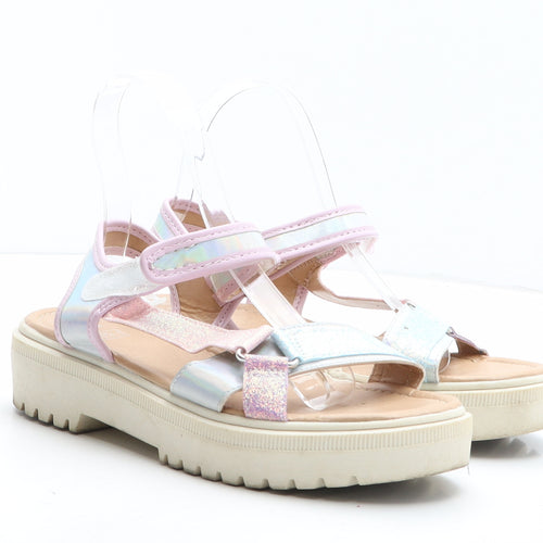 F&F Girls Multicoloured Synthetic Slingback Sandal UK 5