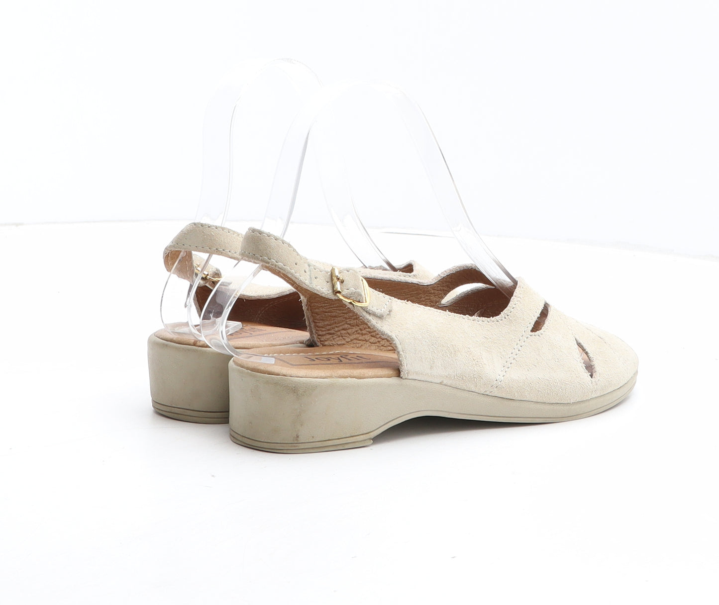 JoyFit Womens Beige Fabric Slingback Sandal UK