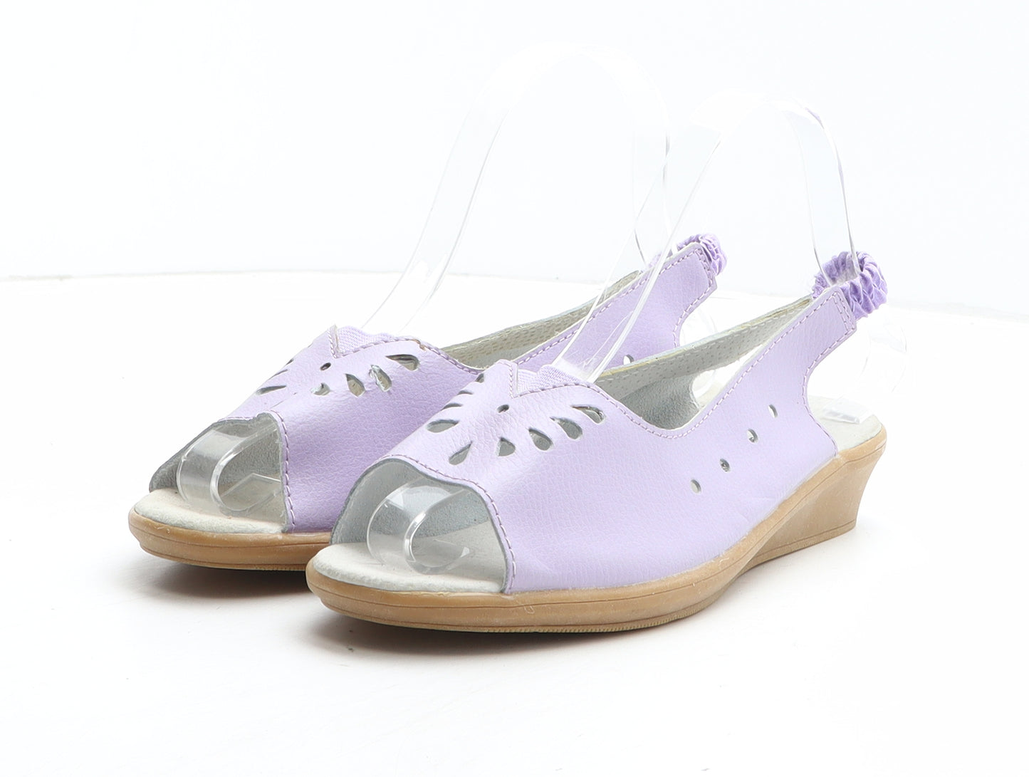 Clifford James Womens Purple Synthetic Slingback Sandal UK