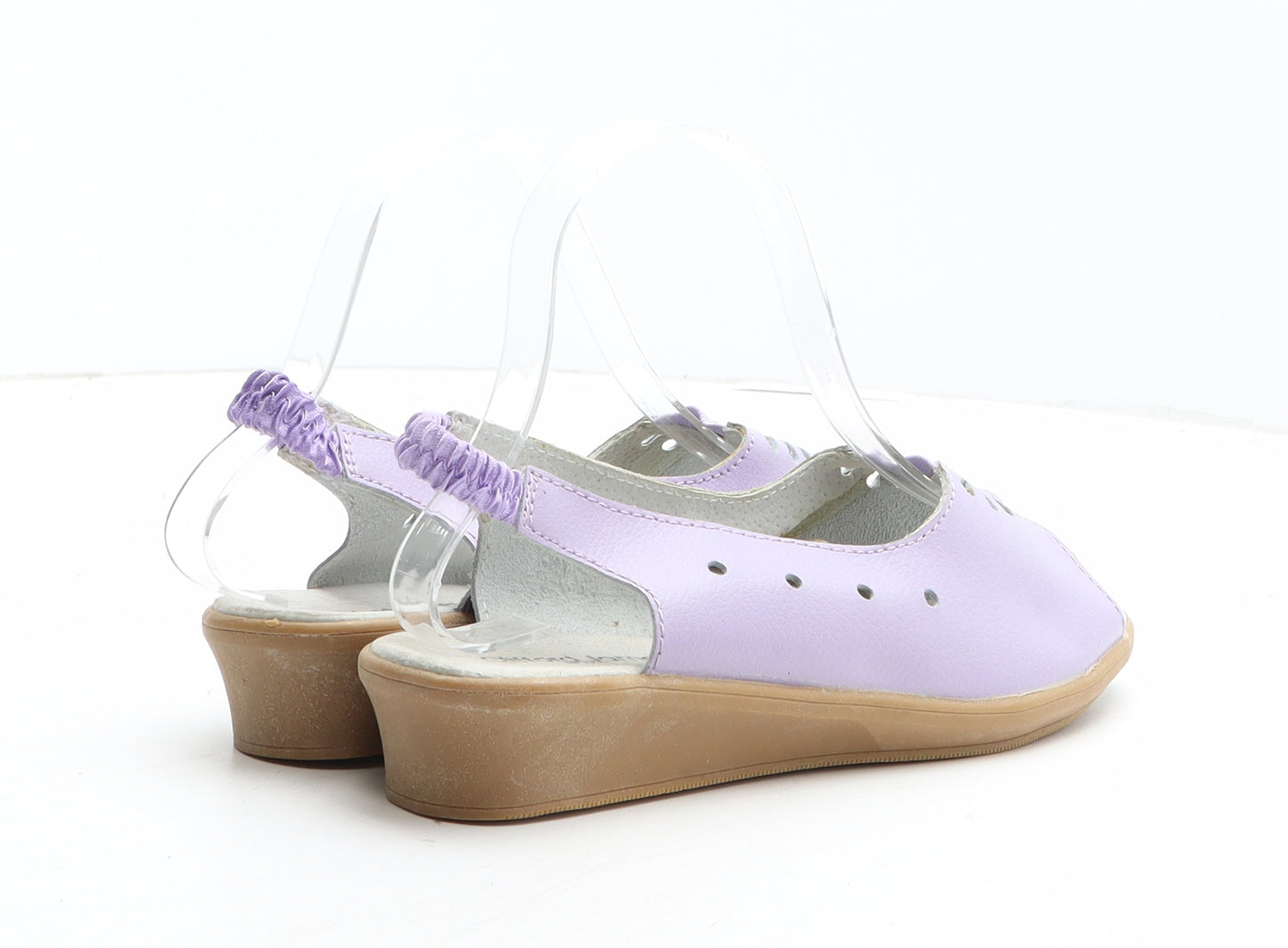 Clifford James Womens Purple Synthetic Slingback Sandal UK