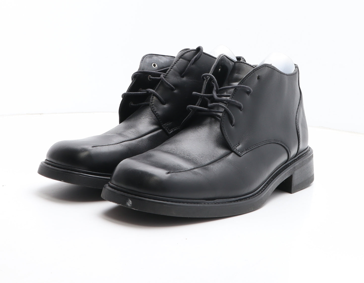 Clarks Mens Black Leather Bootie Boot UK 10