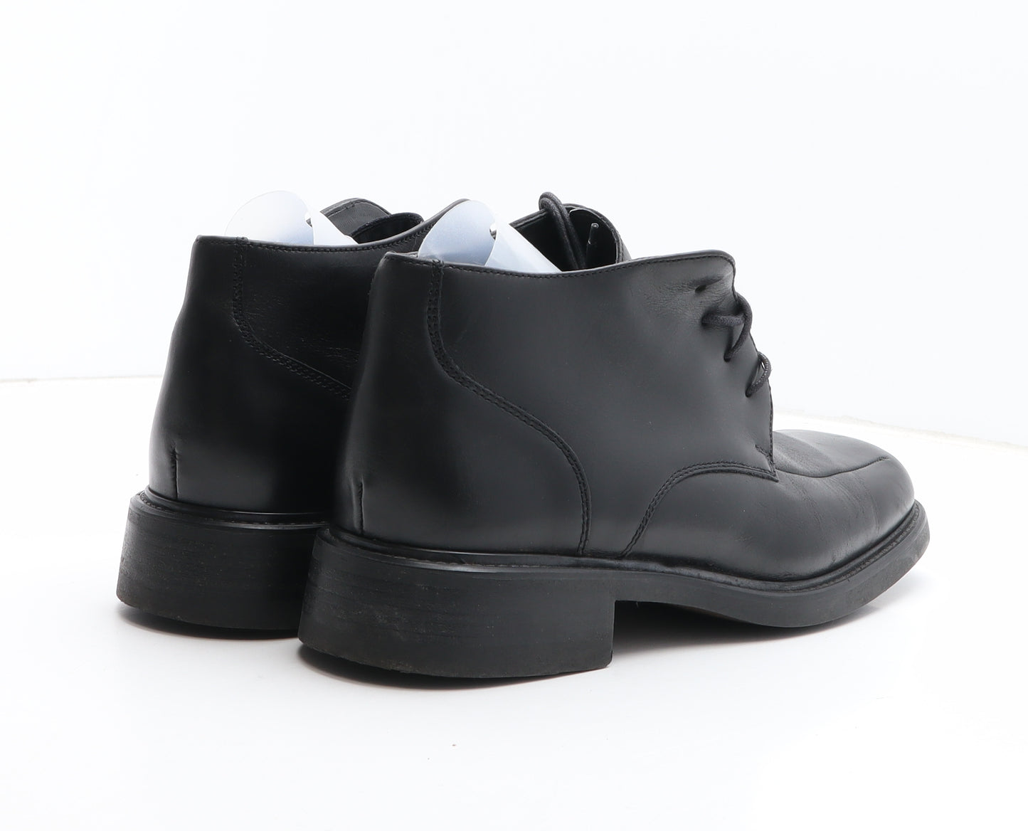 Clarks Mens Black Leather Bootie Boot UK 10