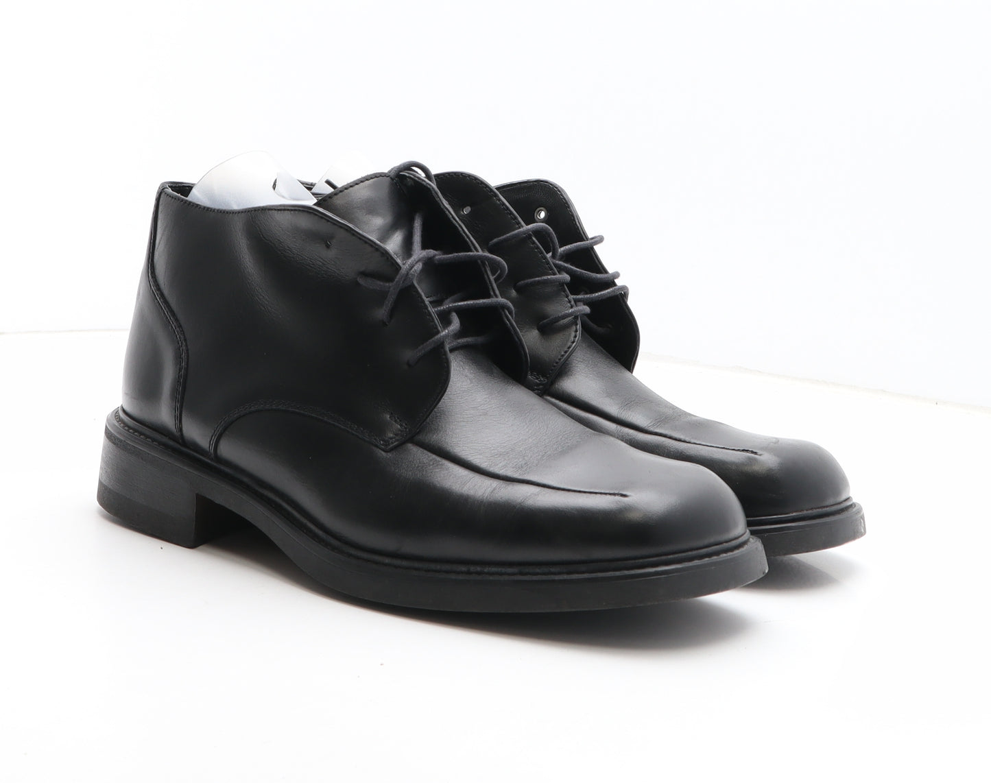 Clarks Mens Black Leather Bootie Boot UK 10