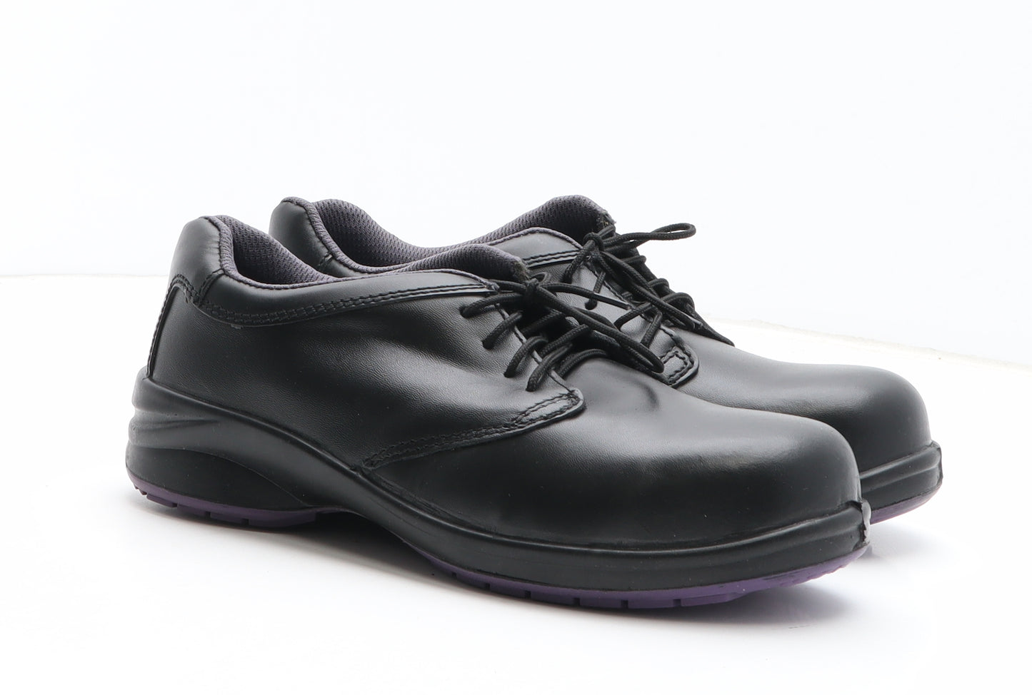 Preworn Womens Black Synthetic Oxford Casual UK