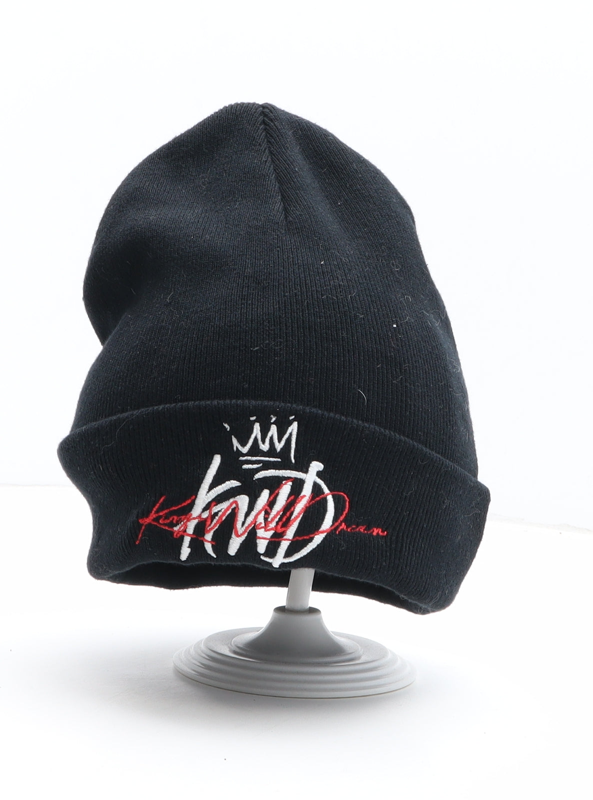 Kings Will Dream Mens Black Cotton Beanie One Size