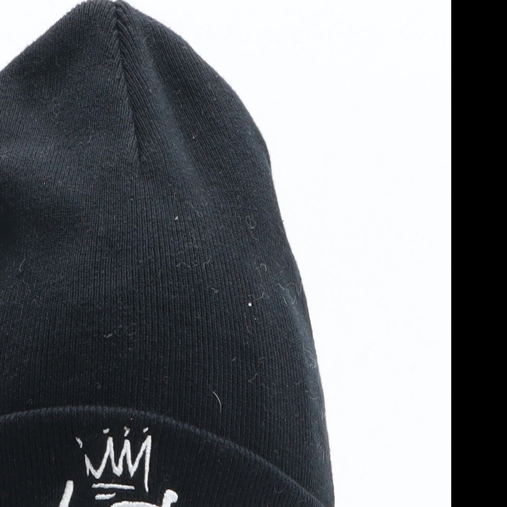Kings Will Dream Mens Black Cotton Beanie One Size