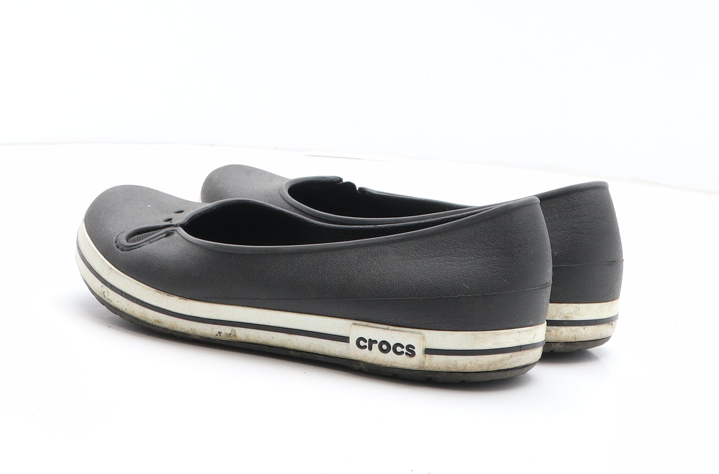 Crocs Womens Black Synthetic Slip On Flat UK
