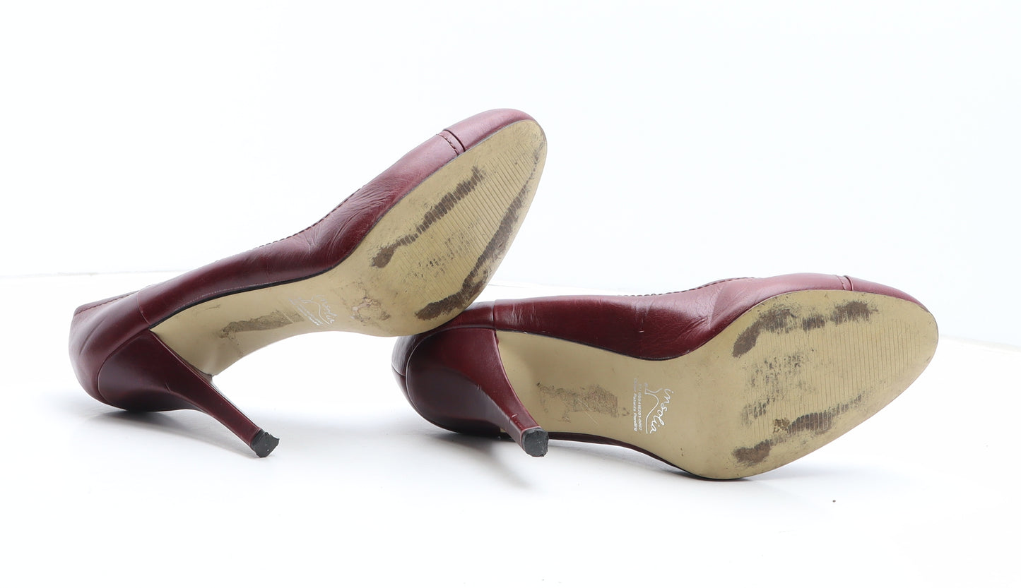 Autograph Womens Red Synthetic Court Heel UK