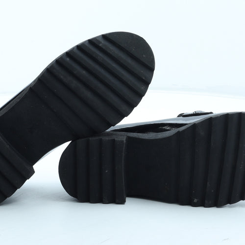 George Womens Black Polyurethane Loafer Casual UK