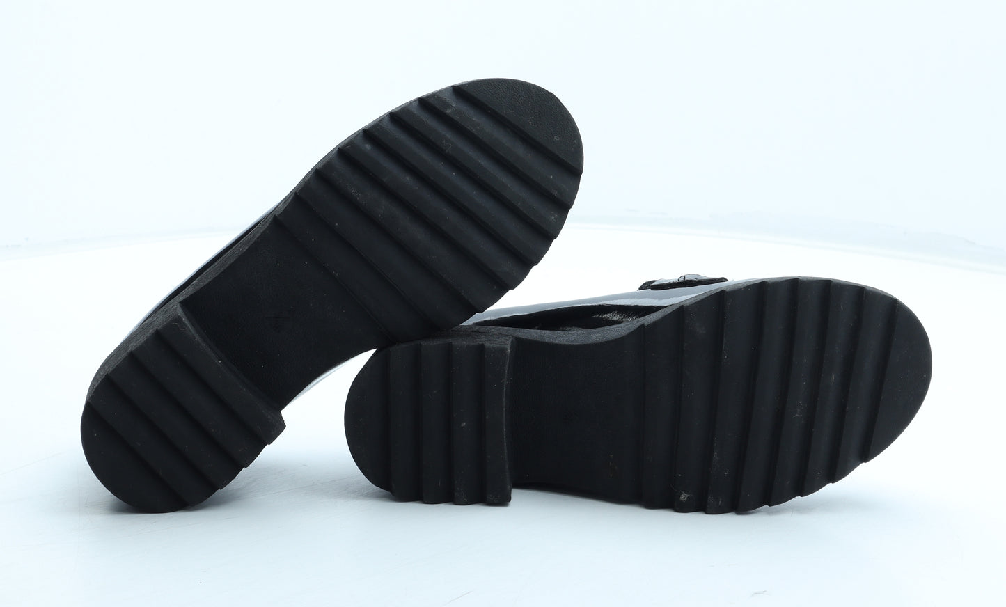 George Womens Black Polyurethane Loafer Casual UK