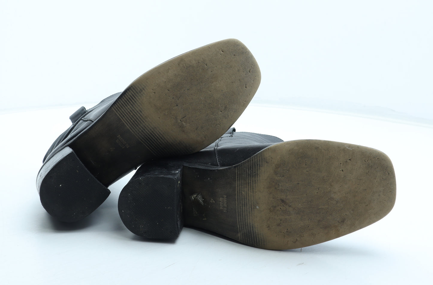 John Lewis Womens Black Leather Bootie Boot UK