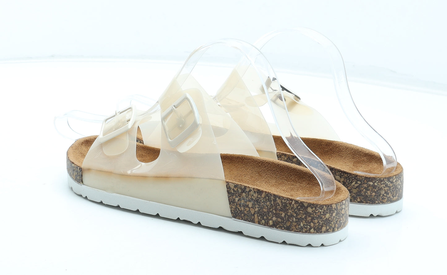 Bella Star Womens White Plastic Slip On Sandal UK