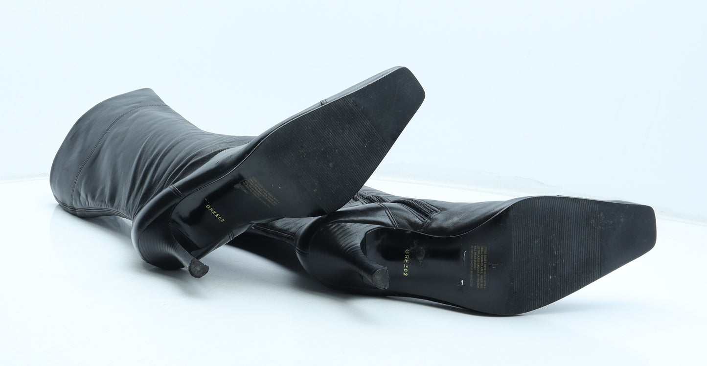 Dorothy Perkins Womens Black Leather Bootie Boot UK