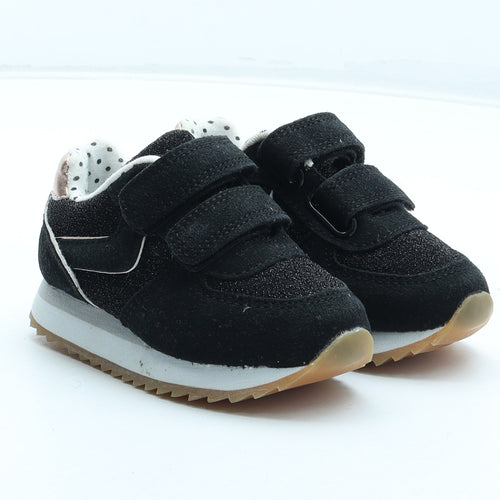 Primark Girls Black Polka Dot Polyurethane Trainer UK 5 22
