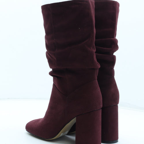 Dorothy Perkins Womens Red Polyurethane Bootie Boot UK