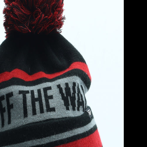 VANS Mens Multicoloured Striped Acrylic Winter Hat One Size - Off The Wall
