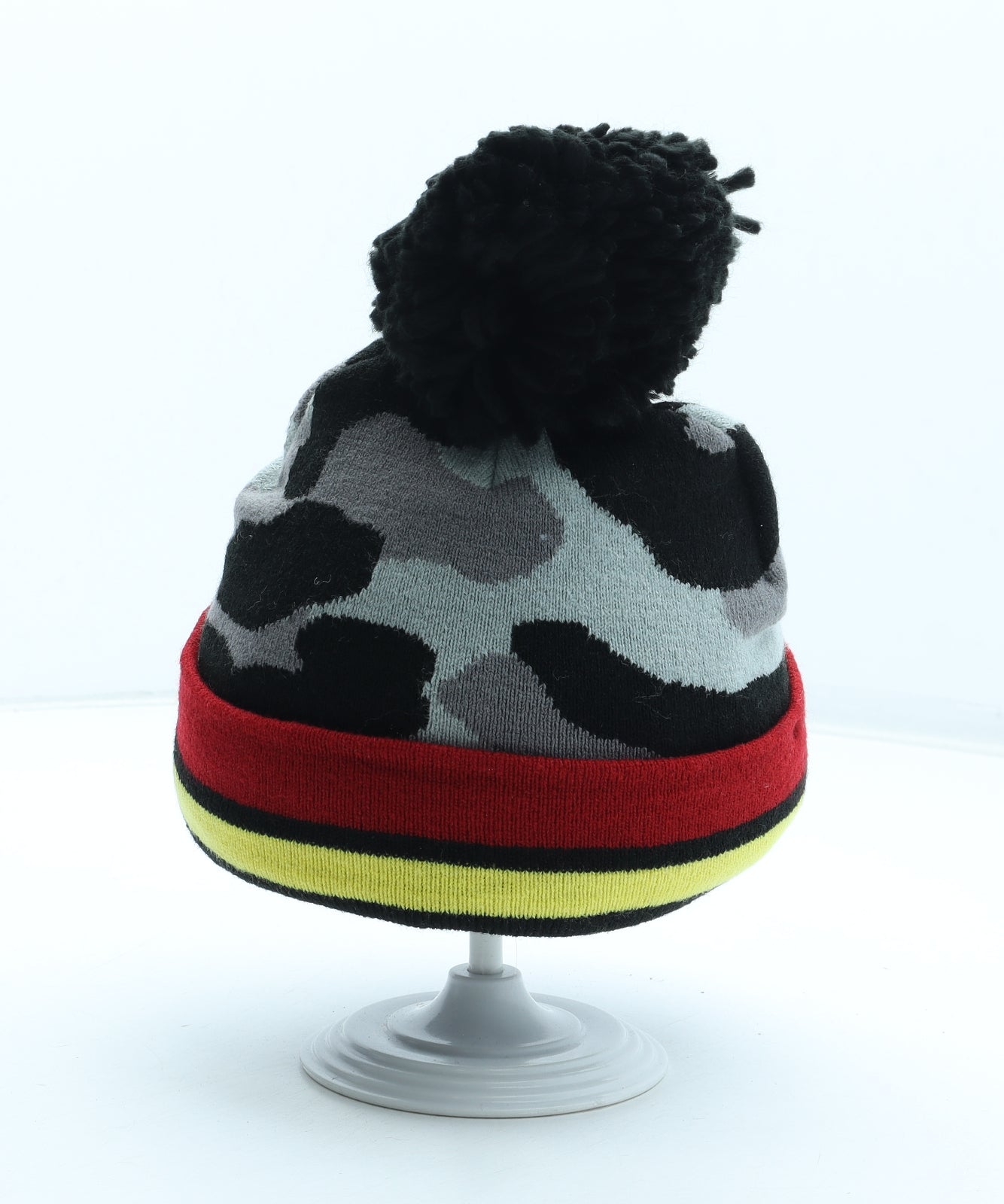 TU Boys Multicoloured Camouflage Acrylic Bobble Hat Size S - Pokémon Size 3-5 years