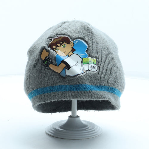 George Boys Grey Acrylic Beanie Size S - Ben 10