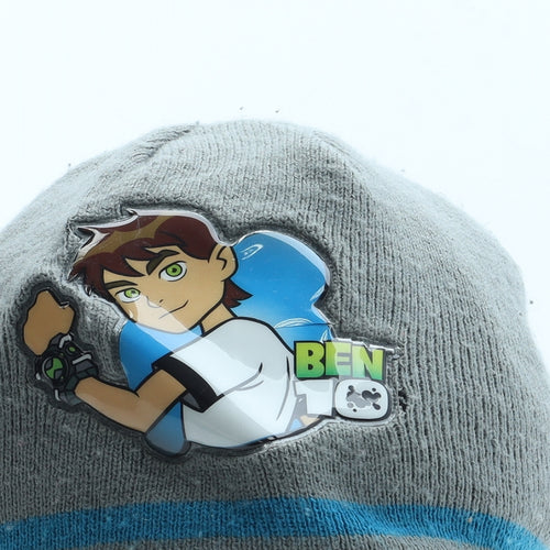 George Boys Grey Acrylic Beanie Size S - Ben 10
