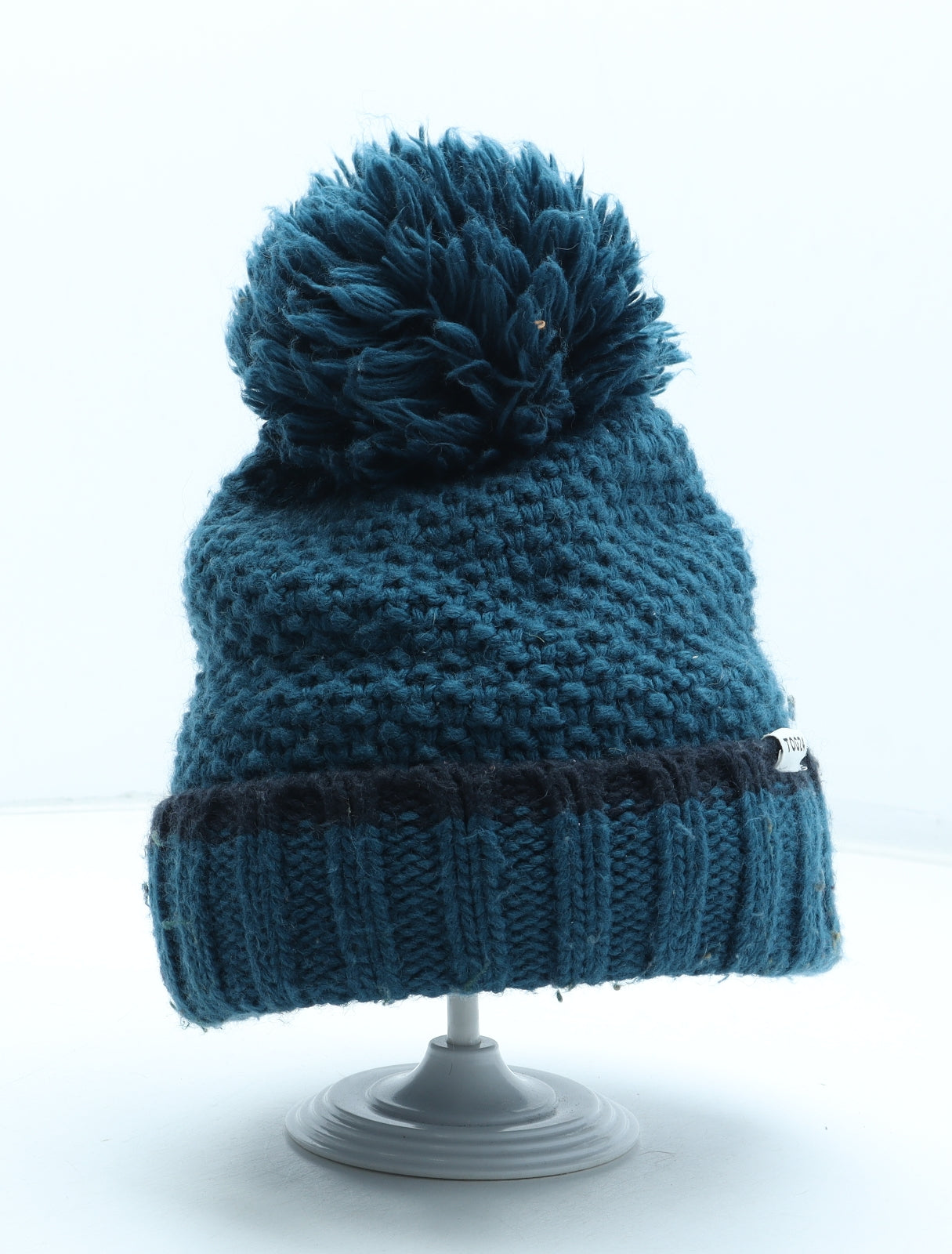 TOG24 Womens Blue Acrylic Bobble Hat One Size