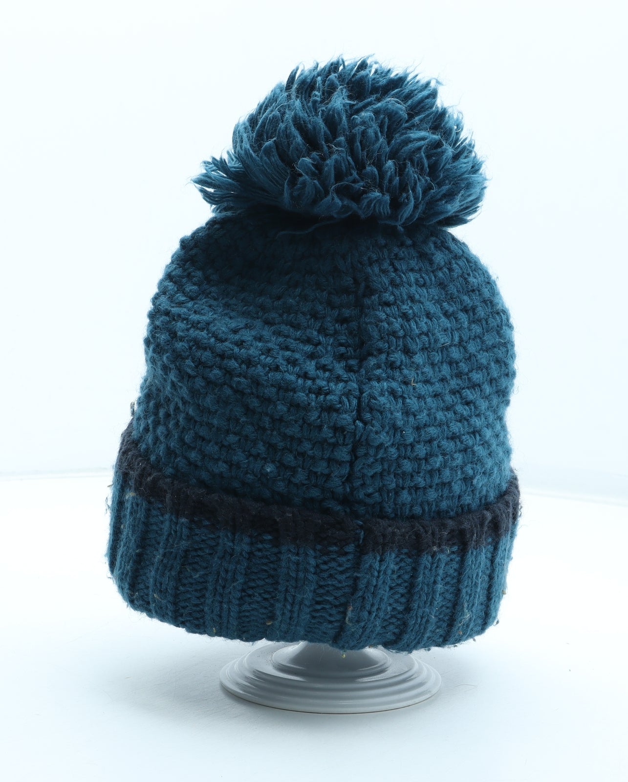 TOG24 Womens Blue Acrylic Bobble Hat One Size