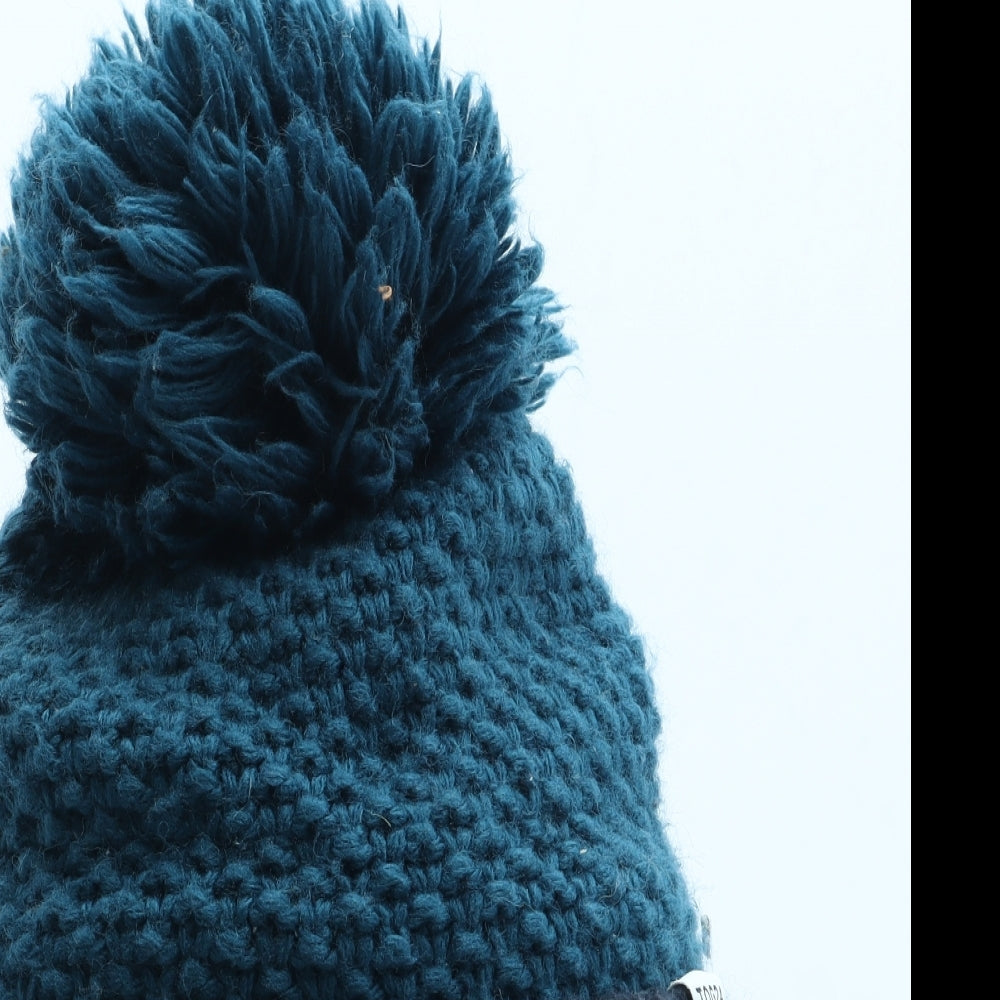 TOG24 Womens Blue Acrylic Bobble Hat One Size