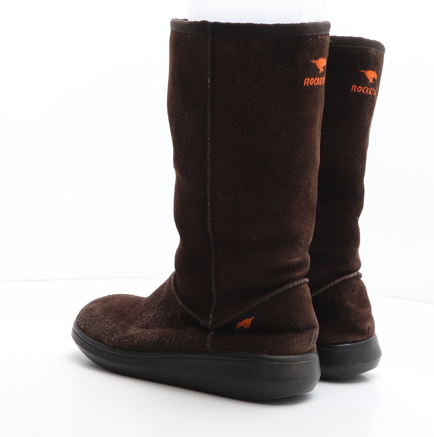 Rocket Dog Womens Brown Leather Shearling Style Boot UK