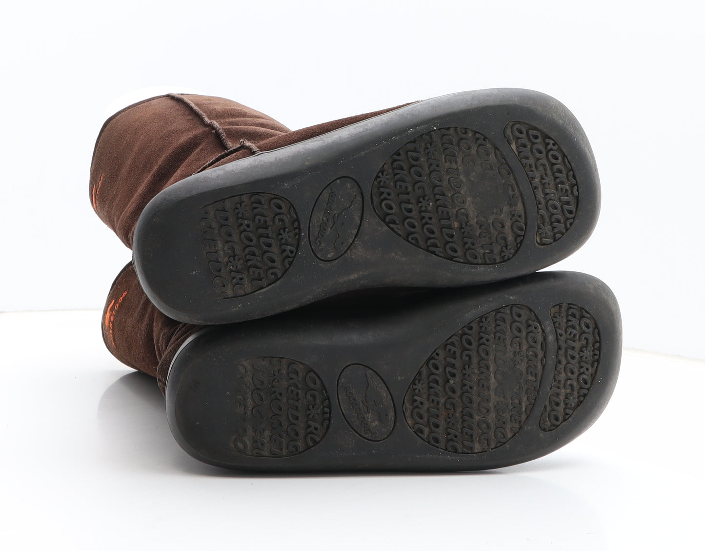 Rocket Dog Womens Brown Leather Shearling Style Boot UK