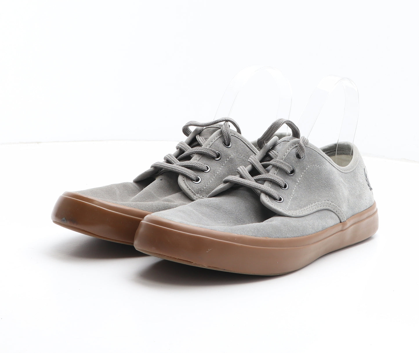 Fred Perry Mens Grey Fabric Trainer UK 8