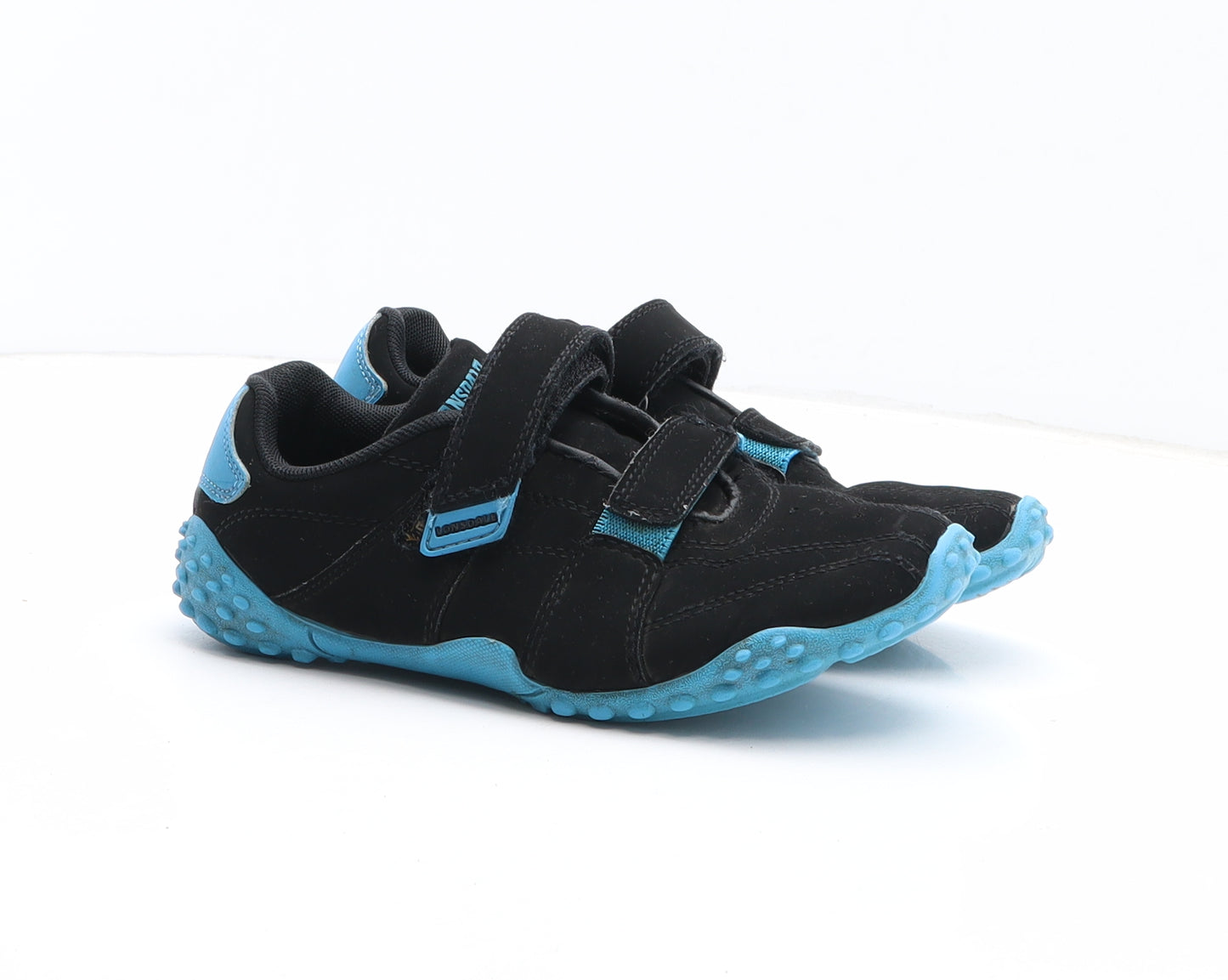 Lonsdale Boys Black Synthetic Trainer UK 1
