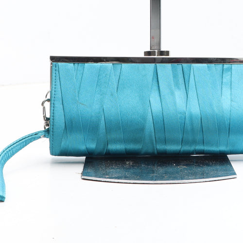 Preworn Womens Blue Polyester Clutch Size Small