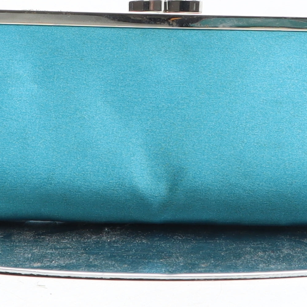 Preworn Womens Blue Polyester Clutch Size Small