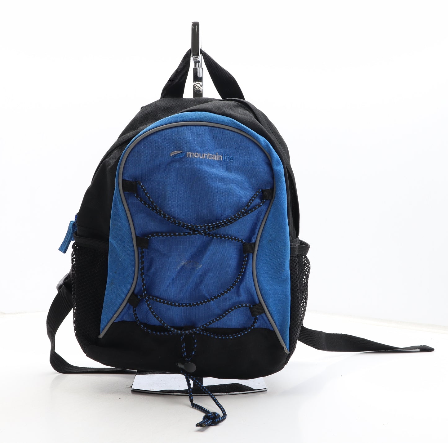Mountain Life Boys Blue Colourblock Polyester Backpack Size Medium Zip