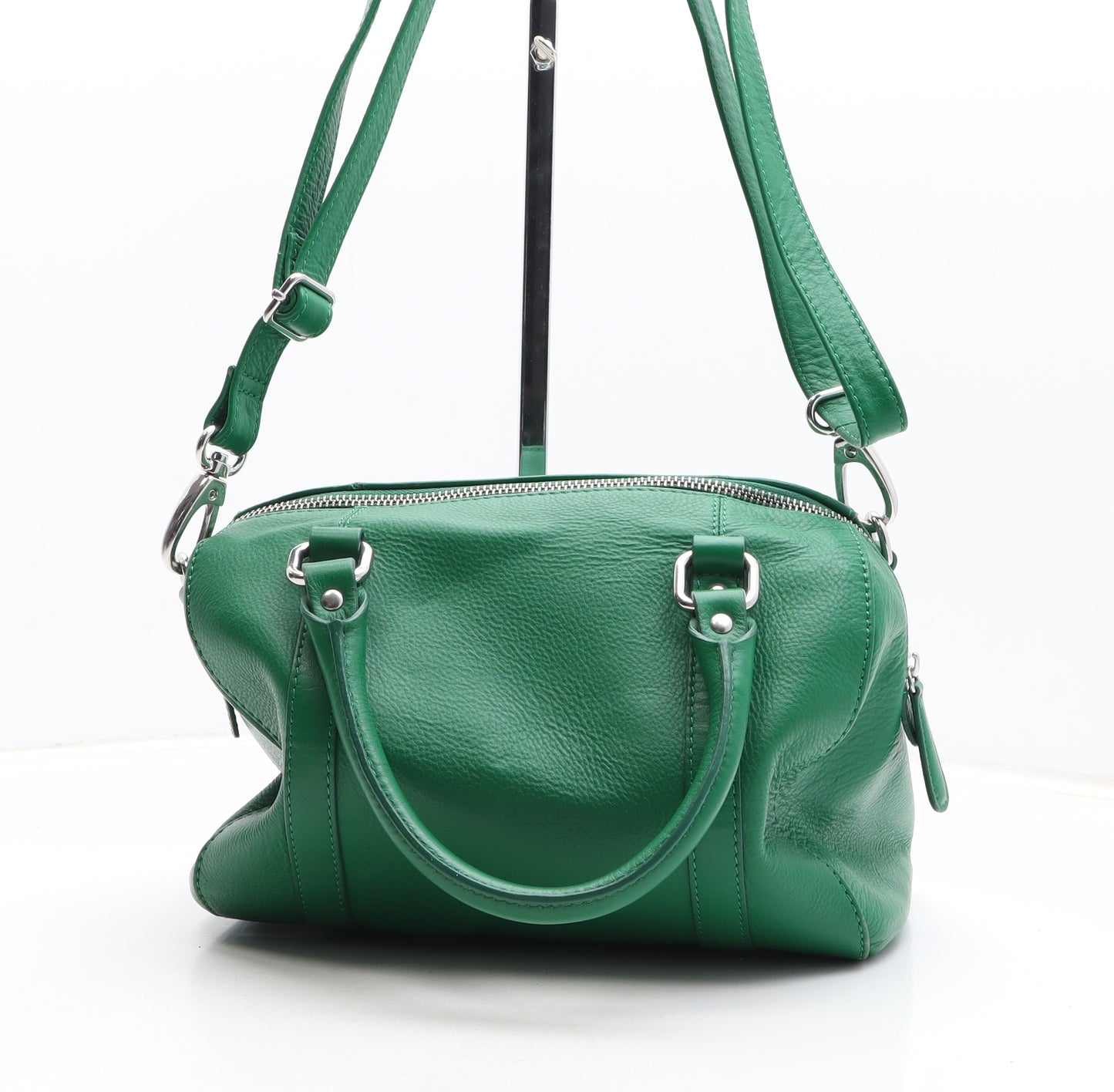 Marks and Spencer Womens Green Leather Crossbody Size Small