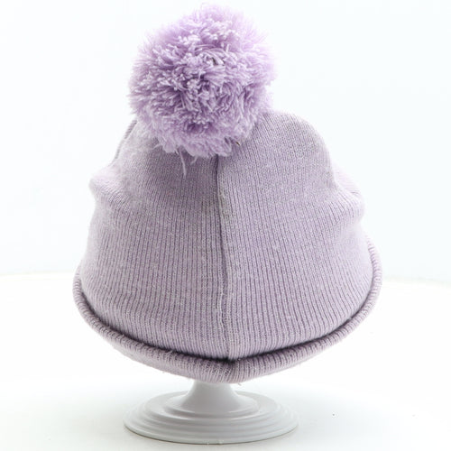 Peppa Pig Girls Pink Acrylic Bobble Hat One Size - Size 3-4 Years