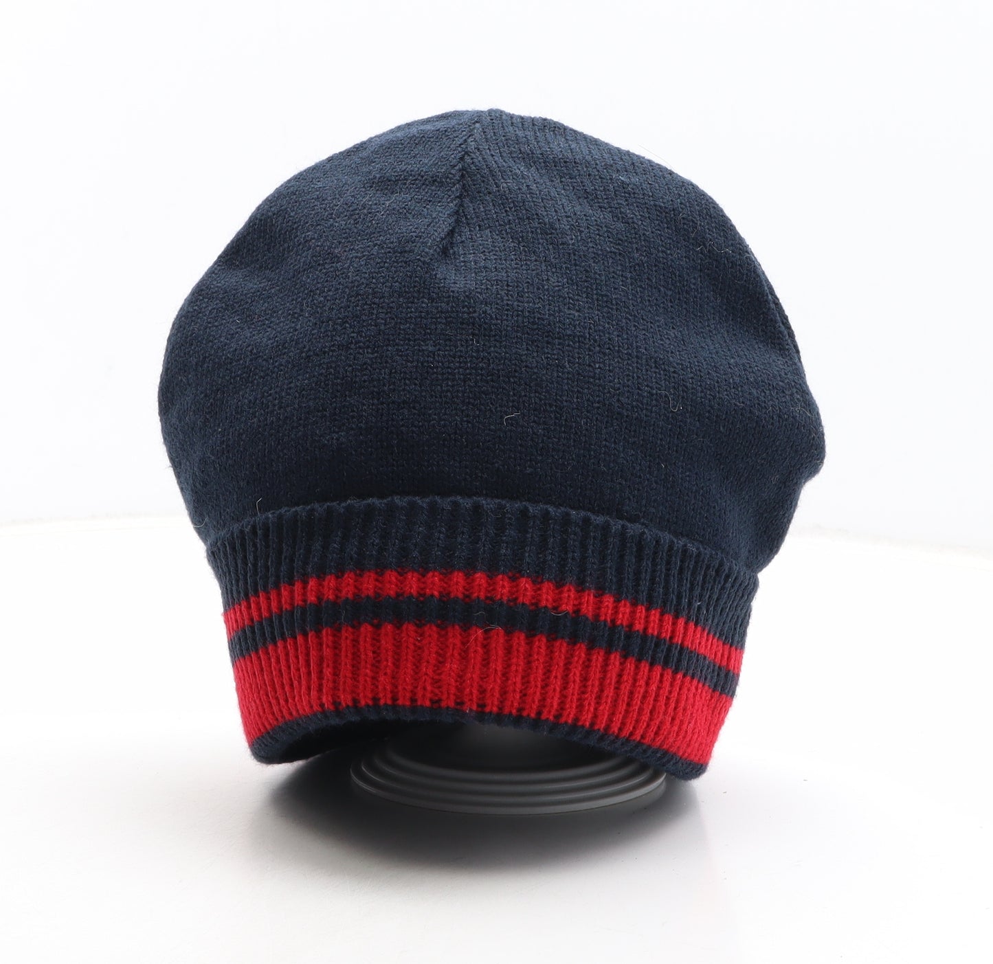 Preworn Mens Blue Acrylic Beanie One Size