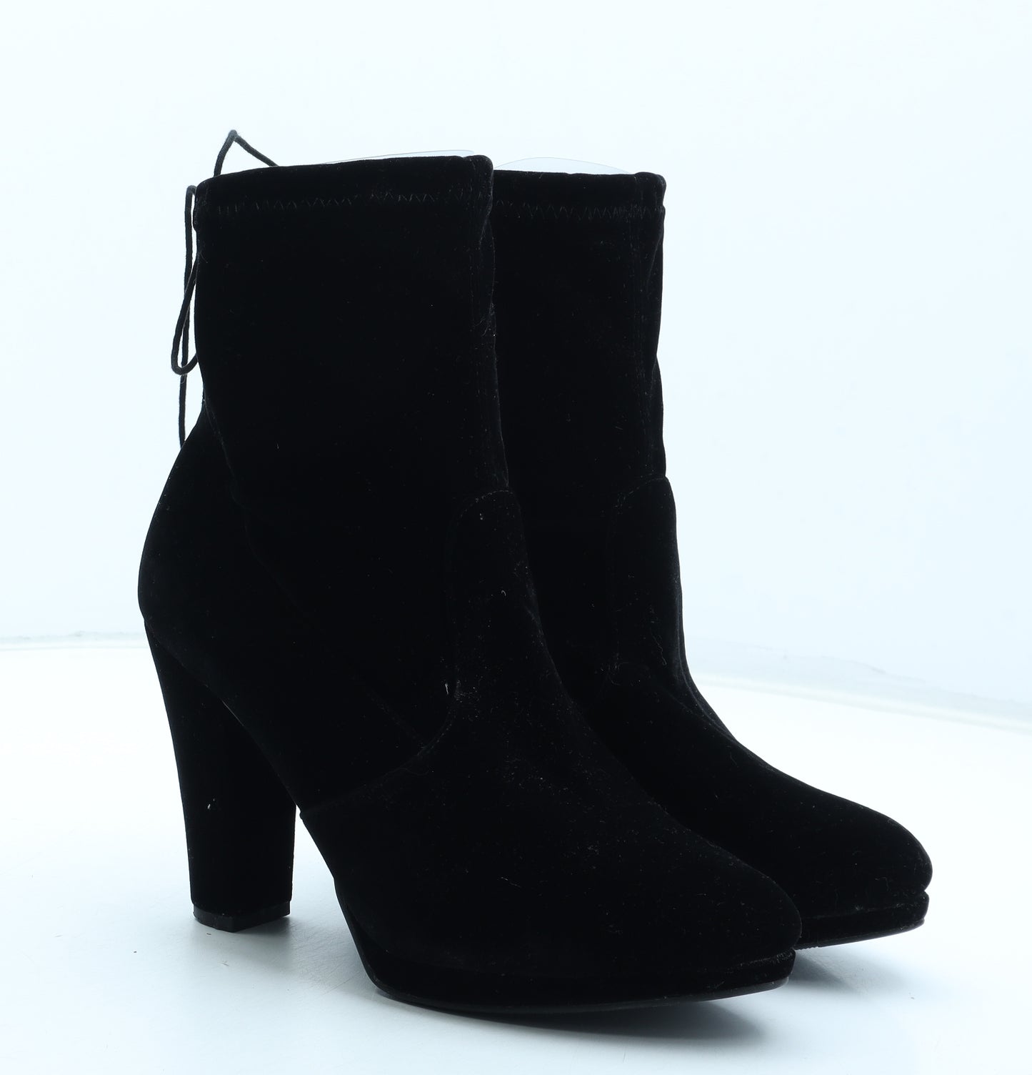 Primark Womens Black Synthetic Sock Boot UK