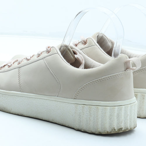 Primark Womens Pink Polyurethane Trainer UK