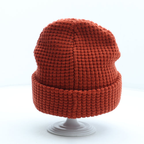 Joules Mens Orange Acrylic Beanie One Size