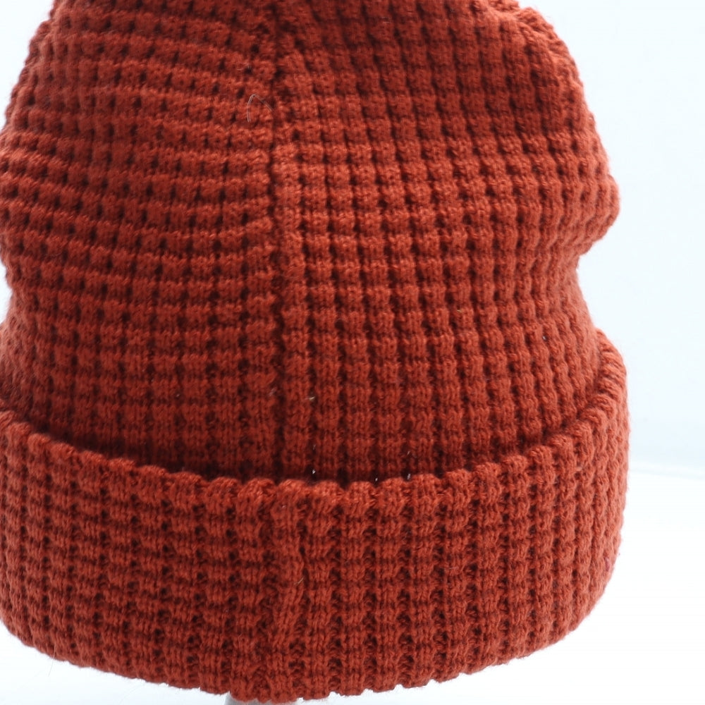 Joules Mens Orange Acrylic Beanie One Size