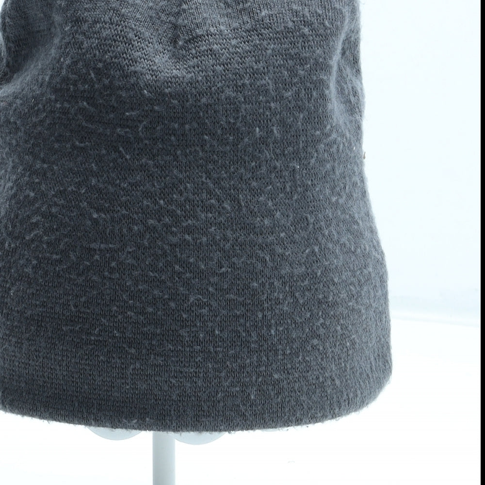 Preworn Boys Grey Acrylic Beanie Size S - Skull
