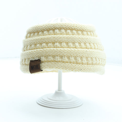 Mok Womens Ivory Acrylic Headband Size S