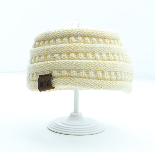 Mok Womens Ivory Acrylic Headband Size S