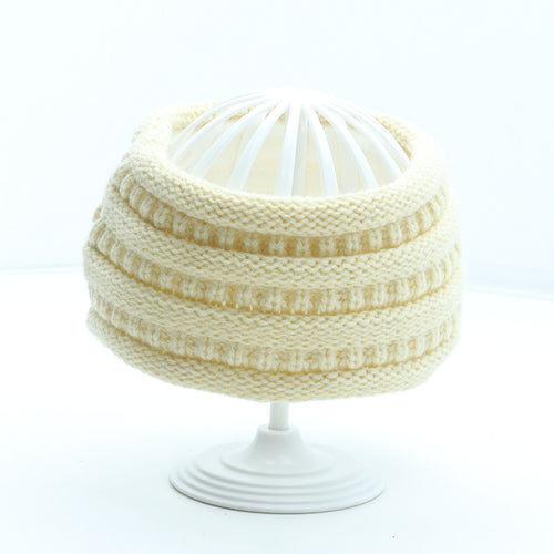 Mok Womens Ivory Acrylic Headband Size S